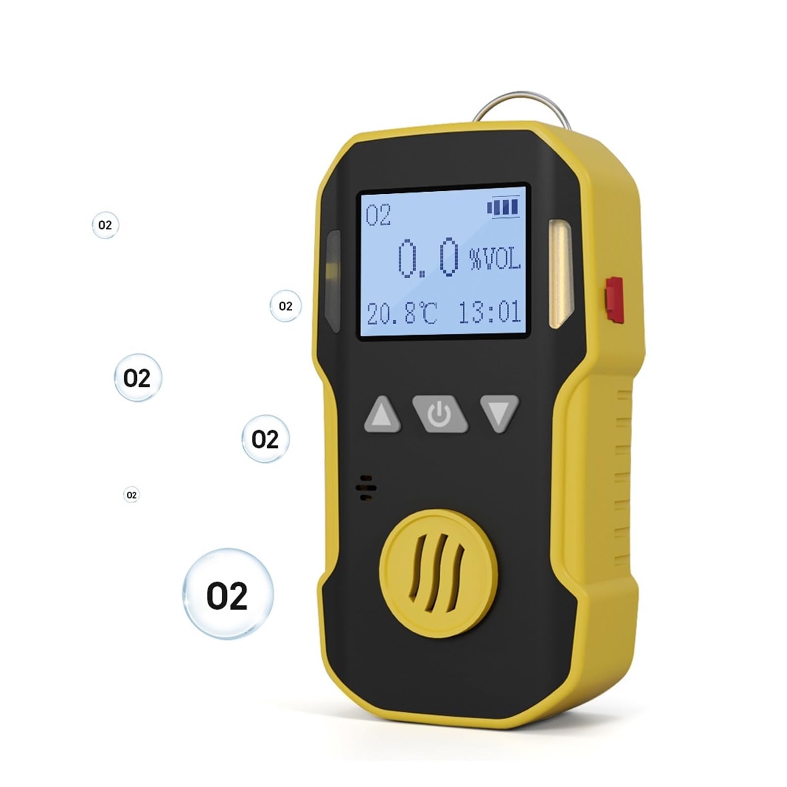 Detector de Gas y oxígeno Industrial portátil, analizador de Fugas de Gas O2, Tres alarmas for Seguridad de la Cocina del hogar