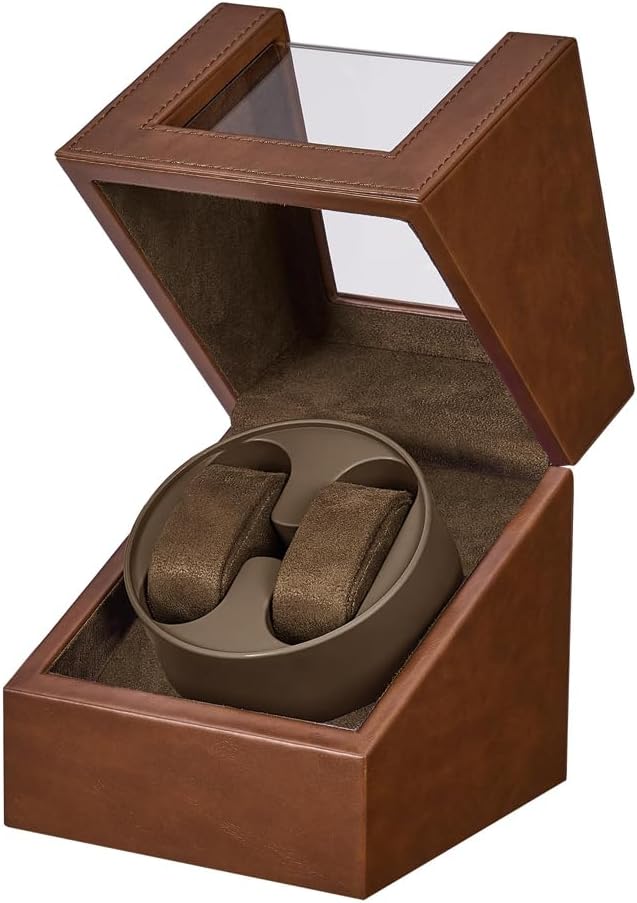 Watch Winder for Automatic Watches,Automatic Watch Winder Box,Double Watch Winder for Women's and Men's Watches with Quiet Japanese Mabuchi Motor
