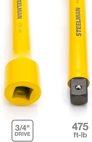 Miniatura 7 de Steelman Unidad de 34 pulgadas, extensión de impacto limitante de par de 250 ft-lb, la barra se flexiona para absorber el par excesivo, sin