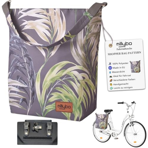 millybo SHOPPER BAG Fahrradtasche Gepäckträgertasche Fahrrad Tasche Blumenmuster Blumen Muster (400.004) millybo SHOPPER BAG Fahrradtasche Gepäckträgertasche Fahrrad Tasche Blumenmuster Blumen Muster (400.004)