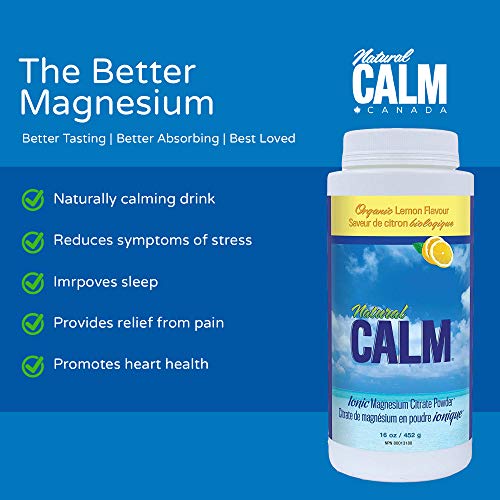 NATURAL CALM Magnesium Citrate Powder Lemon Flavour 452 gram Rawgreens.ca