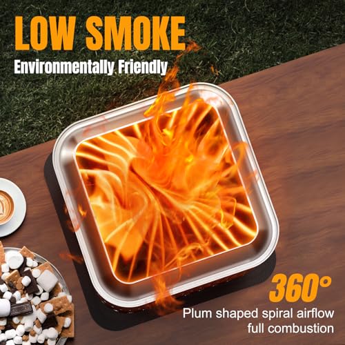 Gaprass TABLETOP FIRE PIT Smokeless, 8.27 Inch Stainless Steel Table Top Firepit For Camping, With Travel Bag, Fueled By Pellets, Wood, Charcoal Or Liquid Fuels, Portable Outdoor Low Smoke Stove thumb #2