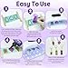Akisey Resin Glue Jewelry Making Kit, 200g Clear Resin Glue with Two-Sided Light & Molds, Starter Kit for Making Jewelry, Earring, Necklaces, Keychains