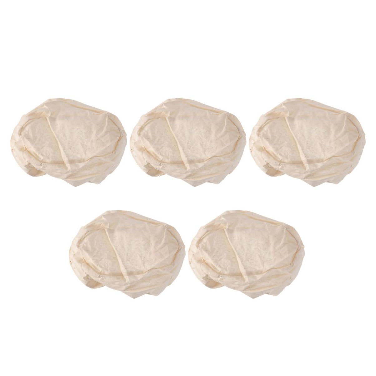 ABOOFAN Juego De 5 Cestas Para Fermentar Pan Forro Para Cestas De Pan Herramientas Para Repostería Cubierta De Tela Para Cestas De Pan De Cocina 5 Unidades X 5