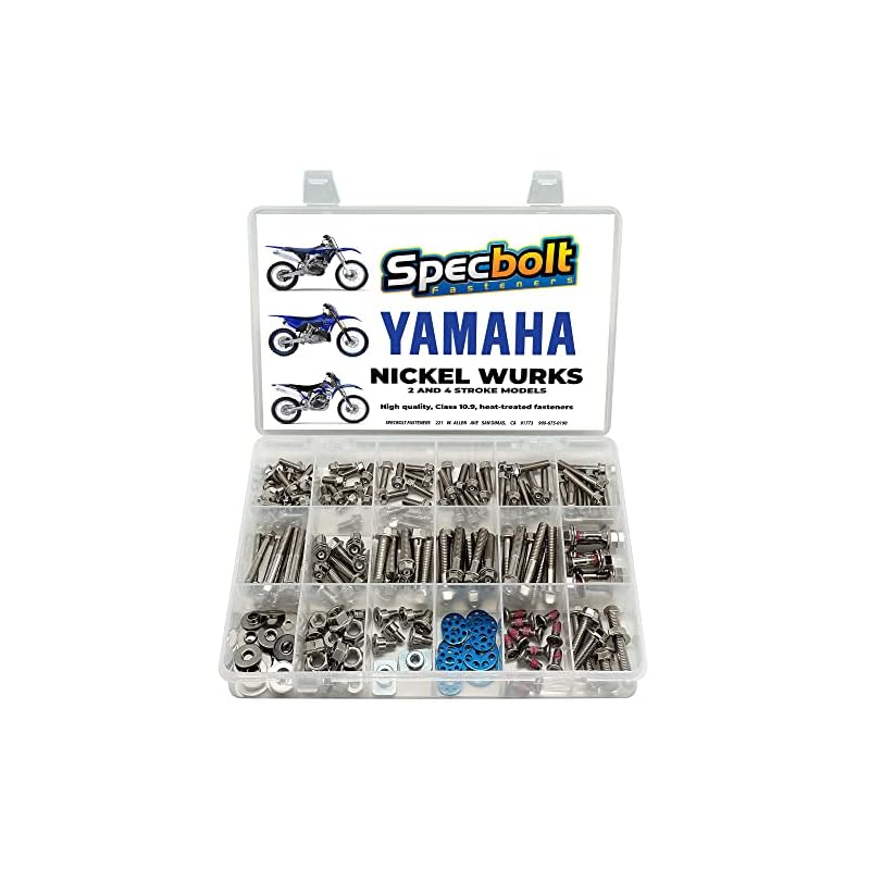 Specbolt-Fastener-Nickel-Wurks-Dress-Up-Bolt-Kit-Fits-Yamaha-Yz-Yzf-Bolt-Kit-Yz65-Yz80-Yz85-Yz125-Yz250-Yz250F-Yz450F-Yz400F-Yz426F-Yzf250-Yzf450 51gy32w0sil. sl500 . ss800