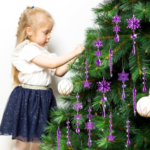 Image of Crystal Ornaments for Christmas Tree Winter Wonderland Decorations
