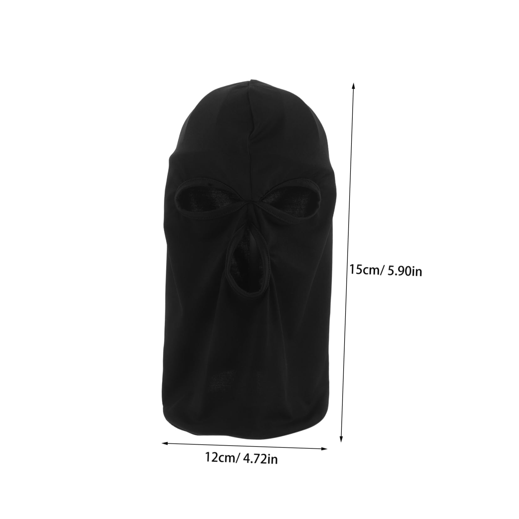 ifundom 2pcs Summer Cooling Balaclava Mask for Men and Women Breathable UV Protection Face Cover for Motorcycle Riding Cycling and Outdoor Activities Black