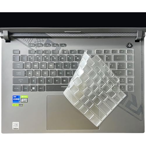 Image of RAYA Silicone Keyboard Cover for 2023 /2024 /2025 ASUS ROG Strix G16 and ASUS ROG Strix Scar 16 Gaming Laptops (TPU Clear)