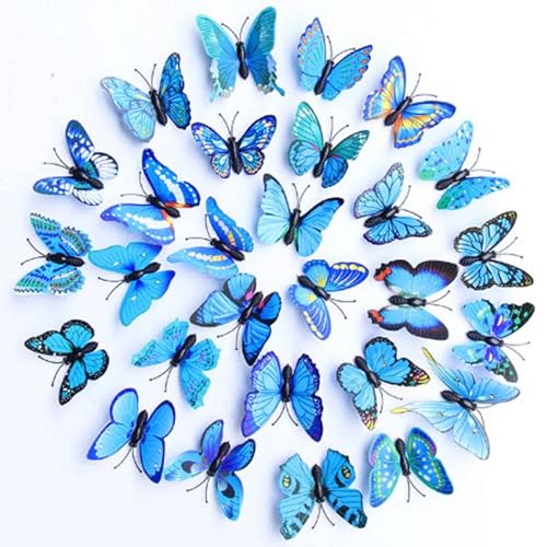 Bartosi HB-346 Hair Clips Butterfly Hair Barrettes Blue Fashionable Bobby Pins Cute Decorative Bobby Pin Hair Accessories cover