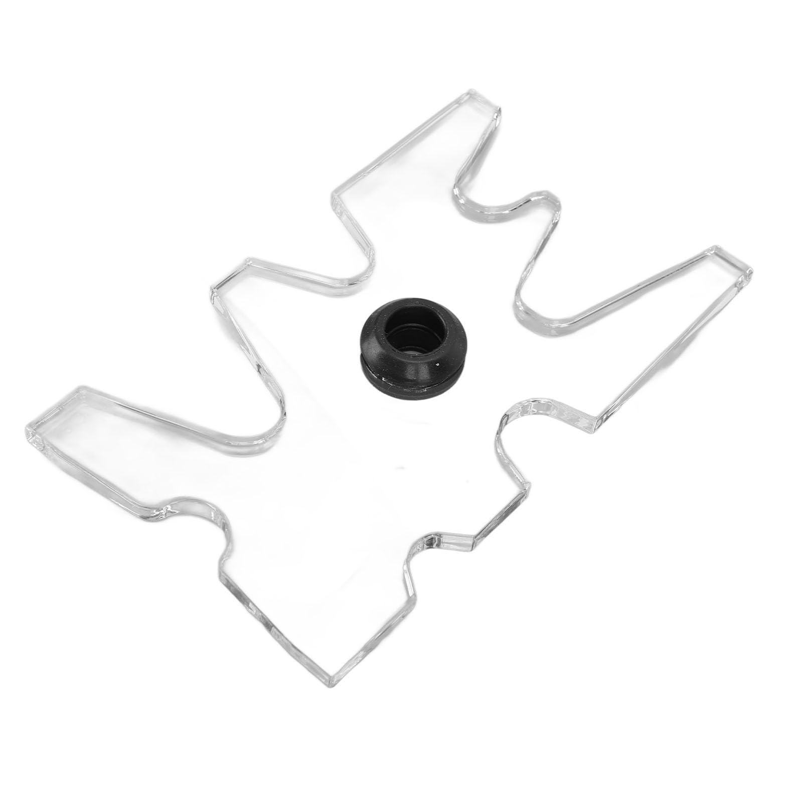 Jauarta Billiard Bridge Head Portable Clear Acrylic Snooker Pool Cue Moosehead Head Billiard Accessory