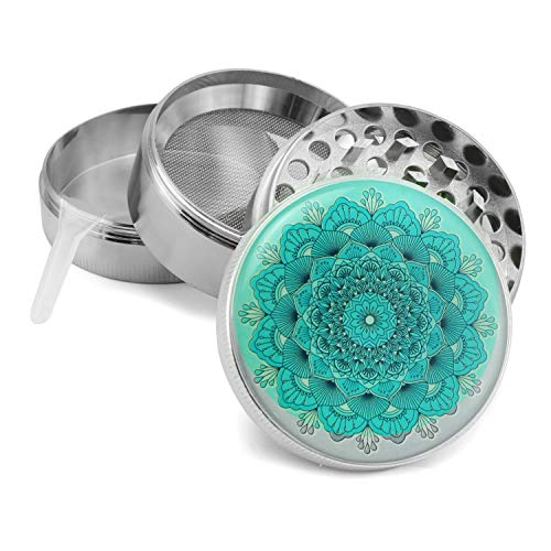 Pilot Diary Mandala Series Zinc Alloy 4 Piece Herb Grinder with Pollen Catcher