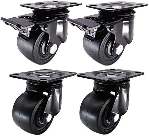 Roulettes transport industriel MU 75mm double roulement nylon