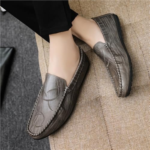 Loafers for Men Slip Resistant Slip On Driving Loafers PU Leather Resistant Lightweight Comfortable3