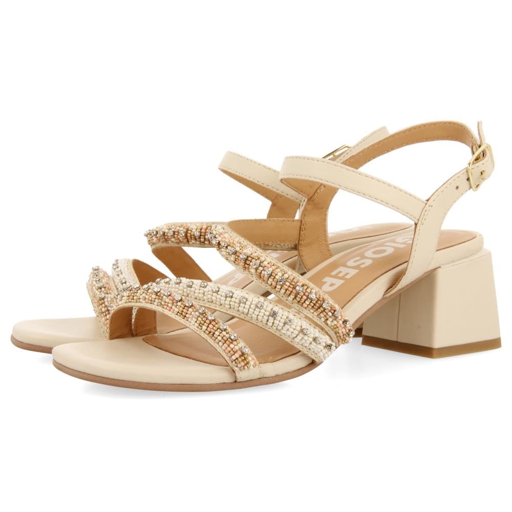 GIOSEPPO BALAO, Women's Sandal, Off-White, 38 EU, ivory white, 6 UK
