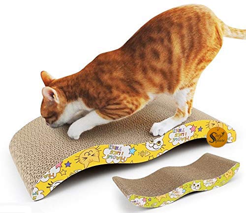 Sage Square Jumbo Size Scratching Board/Scratch Pad Cum Healthy Toy with Catnip for Cat/Kitten/Puppy (B07QZ3TYPW) Amazon Price History, Amazon Price Tracker