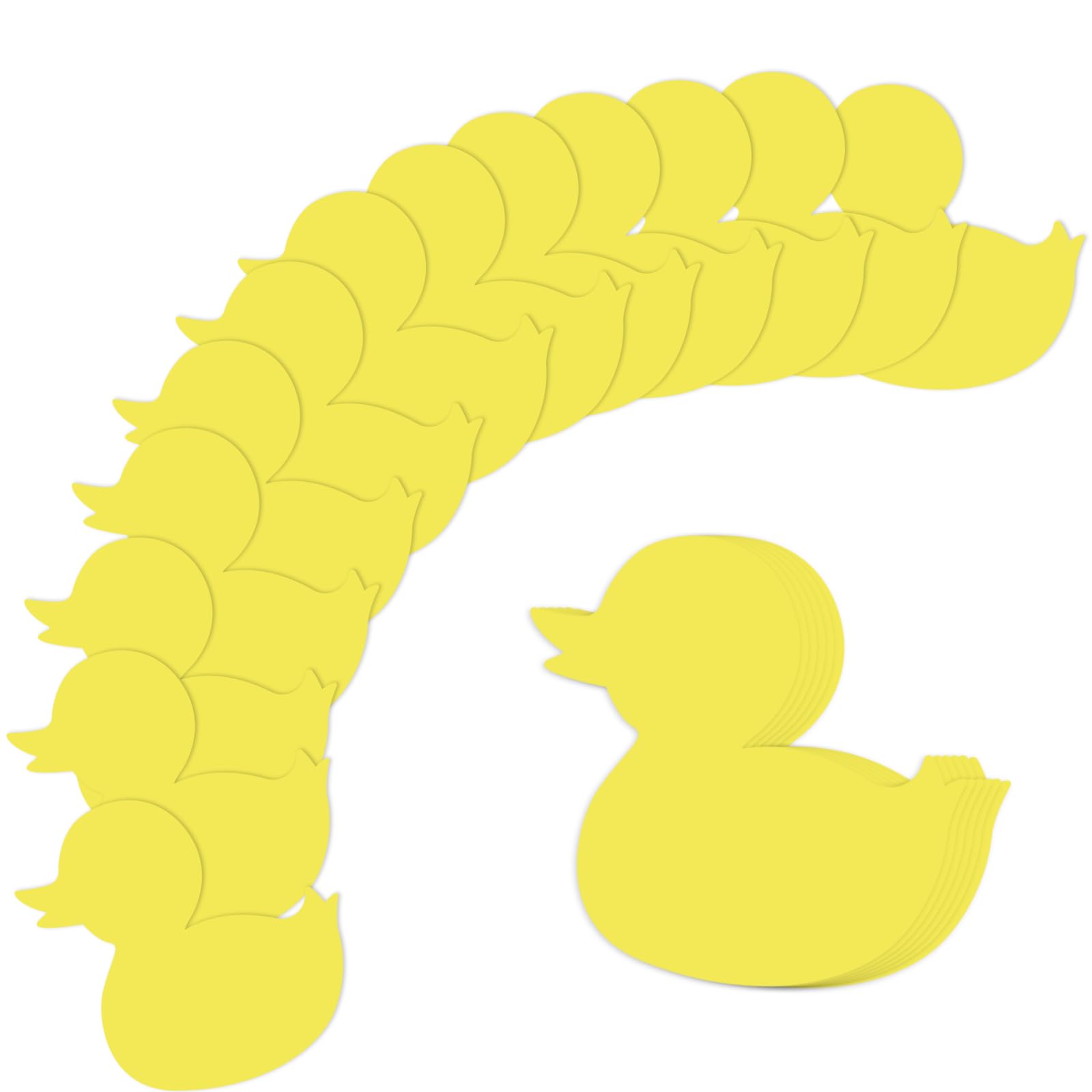 72pcs Duck Paper Cutouts, Bulletin Board Cut Outs Spring Summer Cutouts Paper Decorative Paper Cutouts Classroom Decorations Duck Cutouts for Bulletin Board Crafts Party (Yellow)