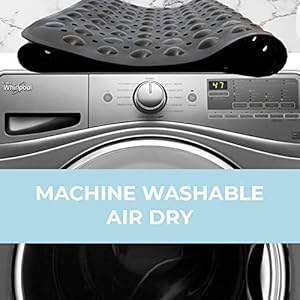 ENKOSI Bath Mat - Large Non Slip Bathtub & Shower Mat - Extra Long 40 X 16 Inch Bathroom Mats for Tub Nonslip Anti Slip Bathmats (40X16 Clear 1-Pack)