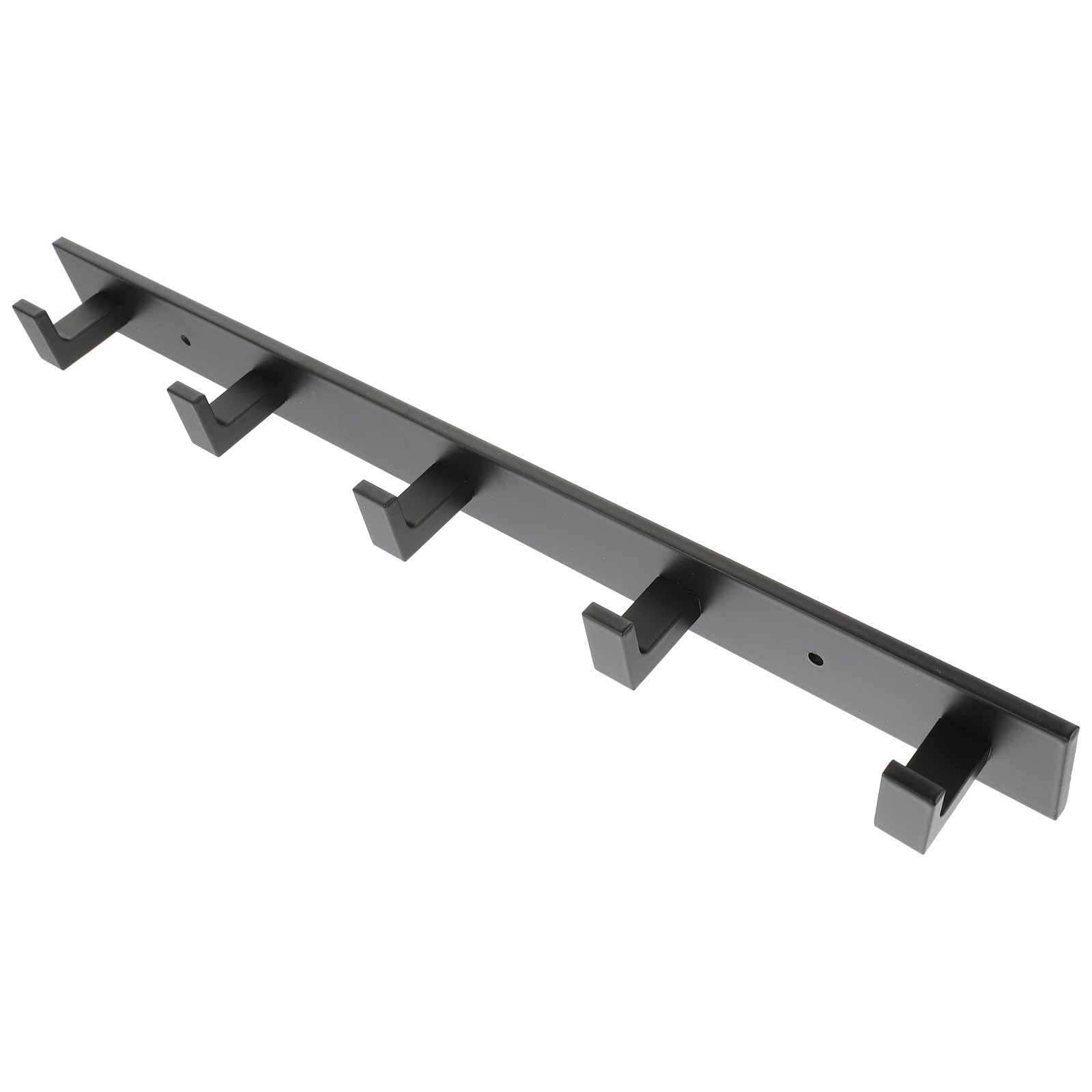 TOYANDONA Gancio Bagno Adesivo in Alluminio Nero a 5 Ganci per Bagno | Montaggio Autoadesivo senza Fori, Adatto a Piastrelle in Ceramica, per Abiti e Cappelli