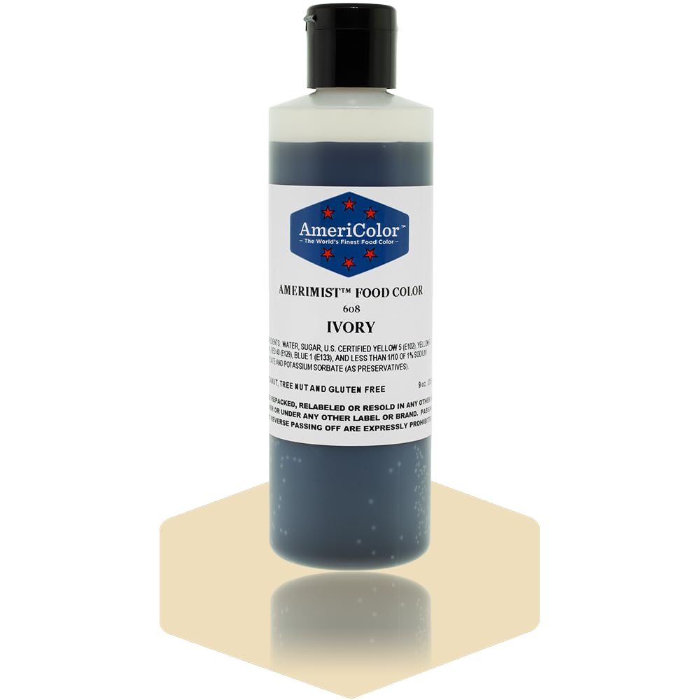 AmeriColor AmeriMist Ivory Airbrush Food Color, 9 oz