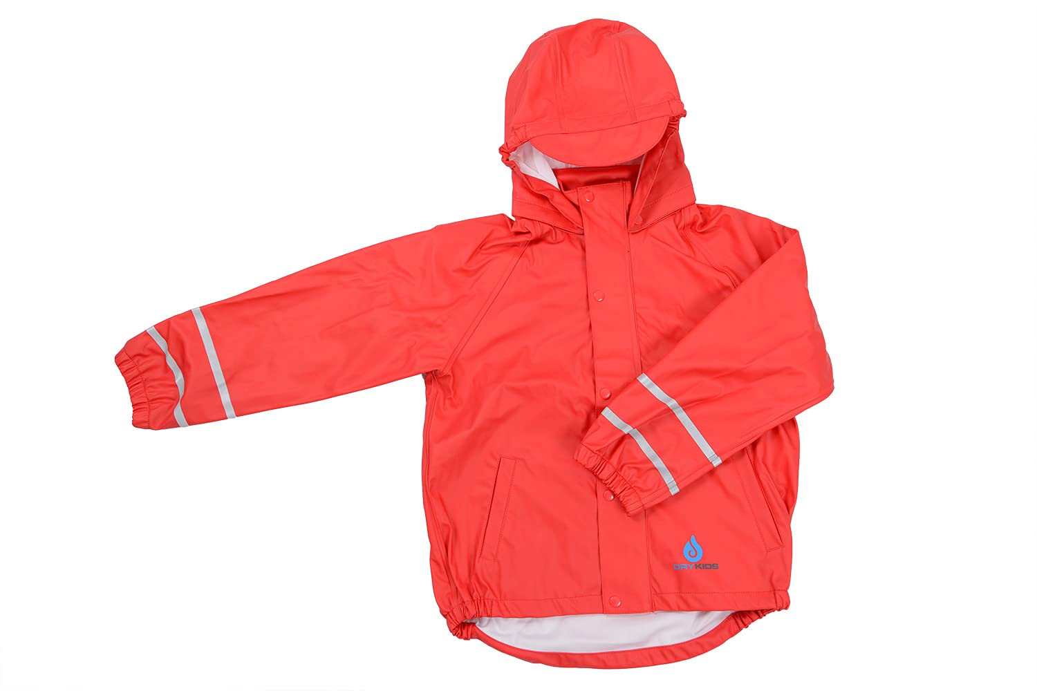 Dry Kids Red Childrens Pu Jacket 9/10Yrs