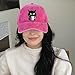 Gloryboom Cat Hat, Feral but Fashionable – Cat Hat Edition, Cats Baseball Cap, Hats for Men, Women (US, Alpha, One Size, Pink)