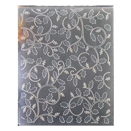Kwan Crafts Rama de bayas de Navidad de plástico en relieve para tarjetas, álbumes de recortes y otras manualidades de papel, 12 x 15 cm Cover
