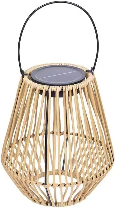New Solar-Powered Rattan Woven Garden Lamp Outdoor Camping Home Yard Pavilion Restaurant LED