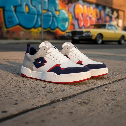 Image of Lotto Men Hoop Star OG Leather Sneakers