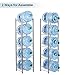LIANTRAL WaterJug Holder 5 Gallon Water Bottle Storage Rack, 5-Tier, Silver