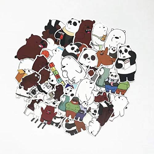 SetProducts  Top Pegatinas! Juego de 42 Pegatinas de Somos Osos Vinilos - No Vulgares - We Bare Bears - Personalización Portátil, Laptop, Computer, Mac, Pc, Scrapbooking, Journal