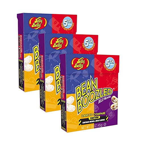 3x Bean Boozled Flip Top Box, Nachfüllpackung für das verrückte Bohnenspiel