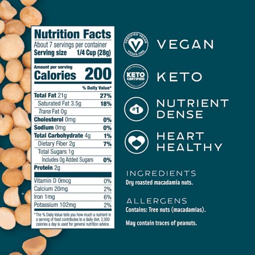 Mauna Loa Sea Salt Roasted and Unsalted Roasted Macadamia Nuts, 7 oz Resealable Bag, Keto Friendly, Gluten Free, Healthy Snack image 5