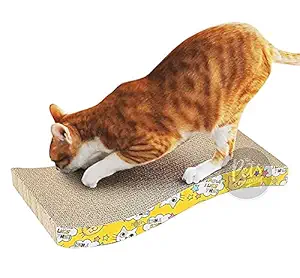 The Pets Company Cat Scratcher Cardboard with Organic Catnip, Double-Sided Durable Design Cat Scratching Pad for Furniture Protection