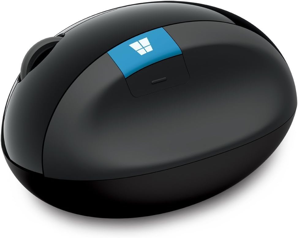 Microsoft Sculpt Ergonomic Mouse, Black (L6V-00002)