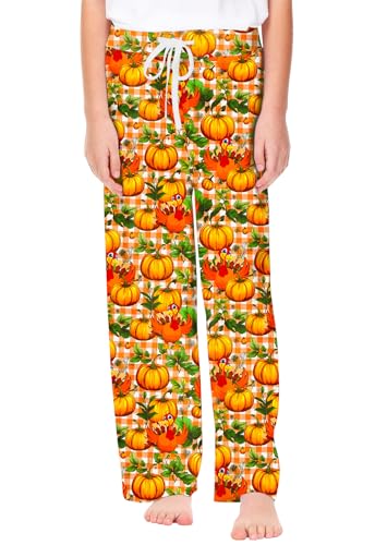 Image of Remimi Girl Boy Plaid Pants Drawstring Summer Casual Loose Bottoms 5-14 Years