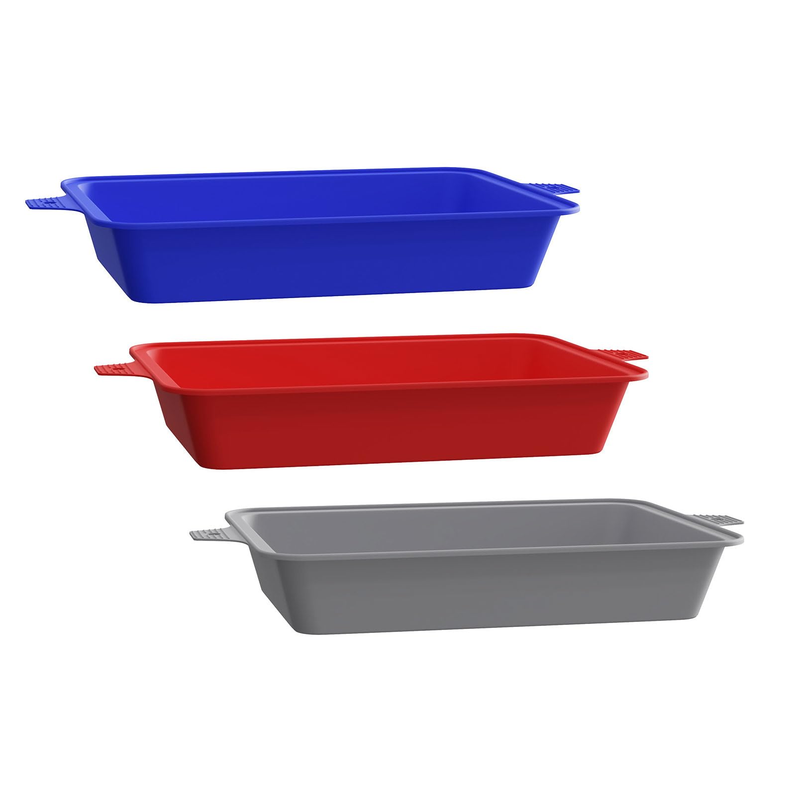 MALSSE 3 Recyclable Silicone Tray Protectors for Outdoor Barbecues Heat Permanent and Dishwasher Safe Scorching Immune BBQ Addons