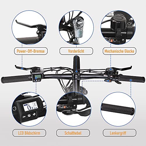 Fafrees KRE27.5 Elektrisches Assistenzfahrrad 250W Motor 36V 10Ah Austauschbarer Akku Elektrisch Unterstütztes Mountainbike Maximale Reichweite im Unterstützungsmodus 80-101KM – Bild 6