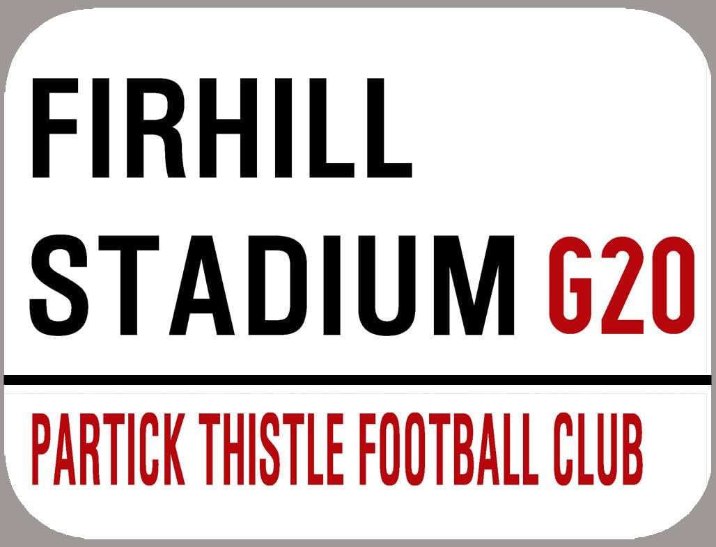 Yelaceccb New Metal Street Sign Partick Thistle,Firhill Stadium Metal Street Sign 8X12 Inches