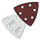 RODOPI RedDevil Schleifdreiecke für Deltaschleifer Körnung 40-320 Zirkonium Korund Klett 93x93x93 mm Delta Schleifpapier 6 Loch für Dreieckschleifer - 50 Stück Mix