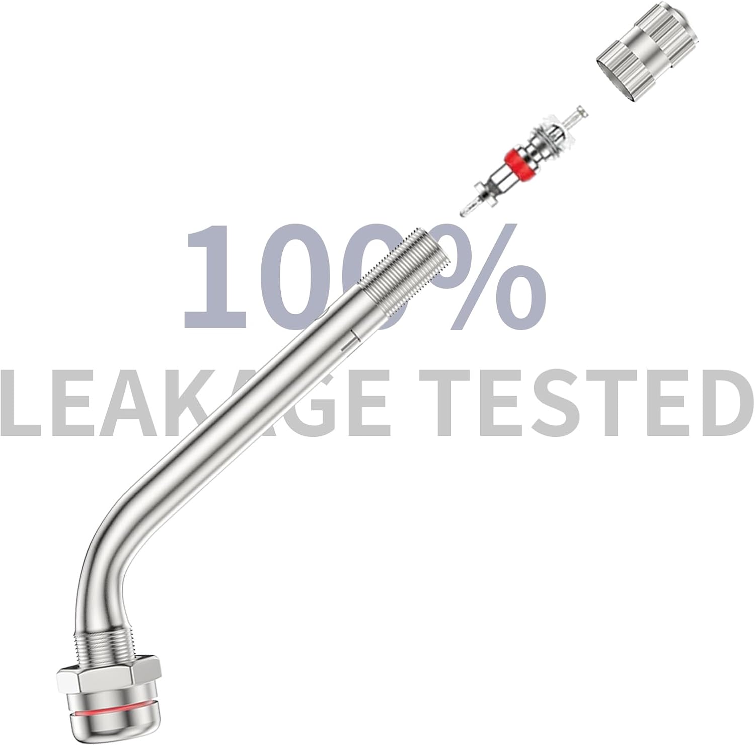TR545D Truck Tire Valve Stems, 60 Degree Bend Valve Stems Compatible with Alcoa 22.5in and 24.5in Aluminum Wheels (Pack of 10)