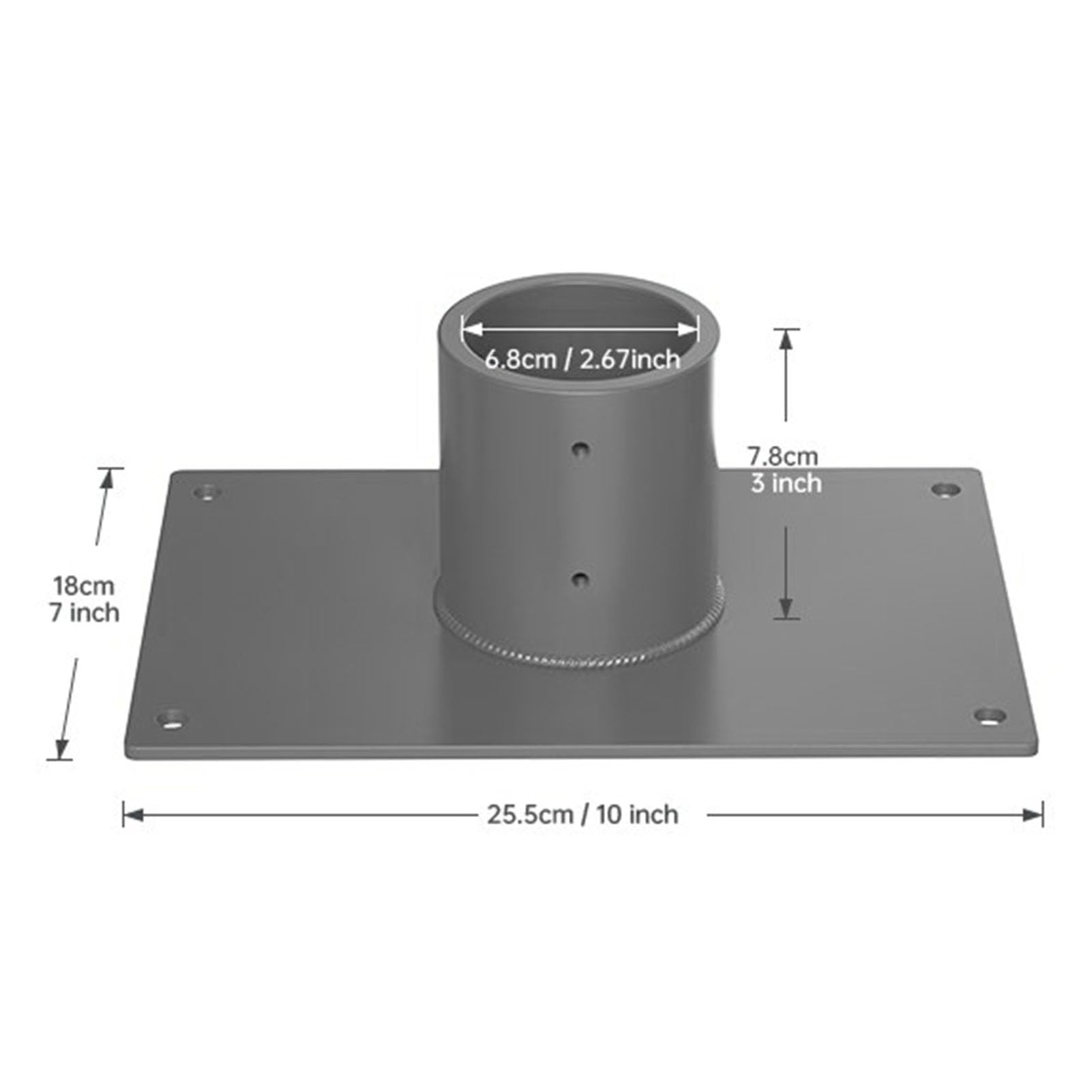 Kit de Montage Satellite Adaptateur de Tuyau Plat Support Pivotant Satellite Kit de Montage Gen 3 de D'antenne Internet Toit de Poteau pour Gen 3 Uta 232