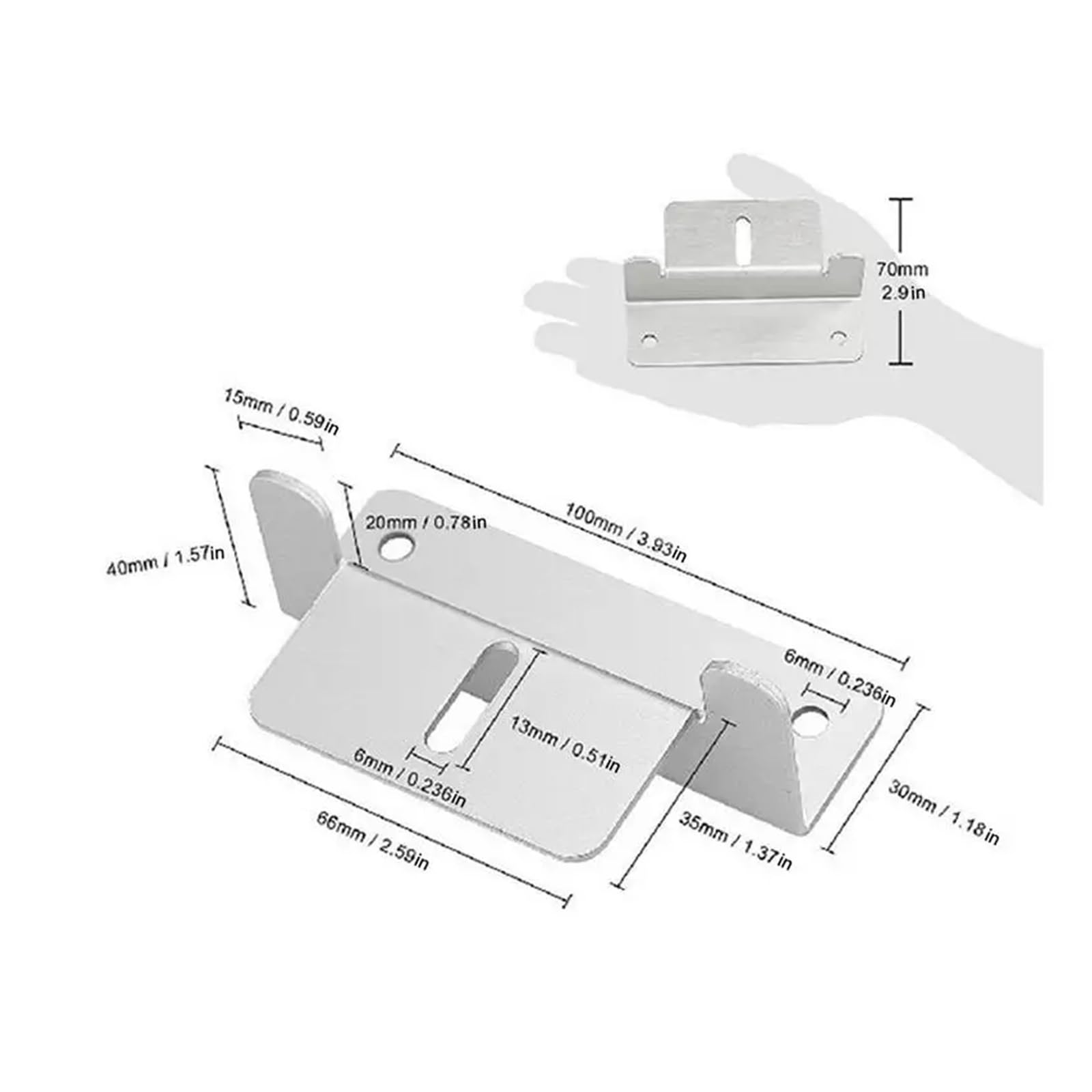 Staffa di montaggio per pannello solare, supporto per pannello solare, in lega di alluminio, leggera, per pannelli domestici, camper, barca (16 pezzi)