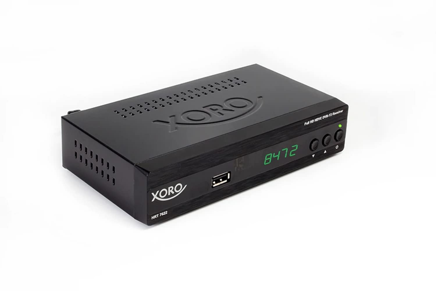 XORO HRT 7622 NP cyfrowy dekoder naziemny z nową technologią DVB-T2 H.265 Hevc, 10 bitów