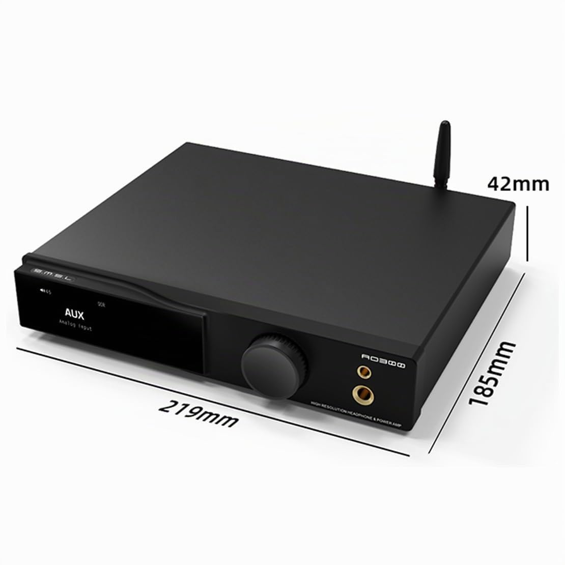 SMSL AO300Pro Power Amplifier DAC Headphone Amp 2.1CH 165Wx2 with MA5332MS IC MQA MQA-CD DAC CS43131 IC 4.4mm/6.35mm 768K/32Bit XMOS XU316 USB/BT5.3/Coax/Opt/RCA/HDMI(eARC) Input Amps(Black)