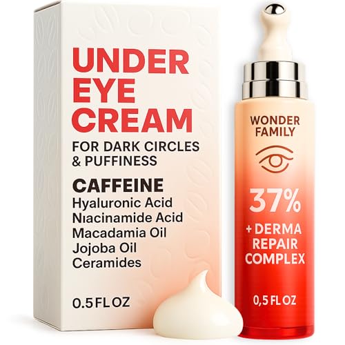 Caffeine Under Eye Cream for Puffiness and Bags Under...