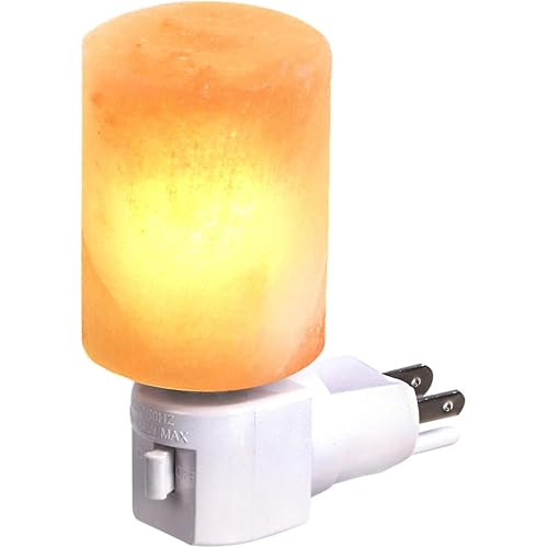 Amazon Basics Natural Himalayan Salt Plug-in Night Light - Cylinder Shape