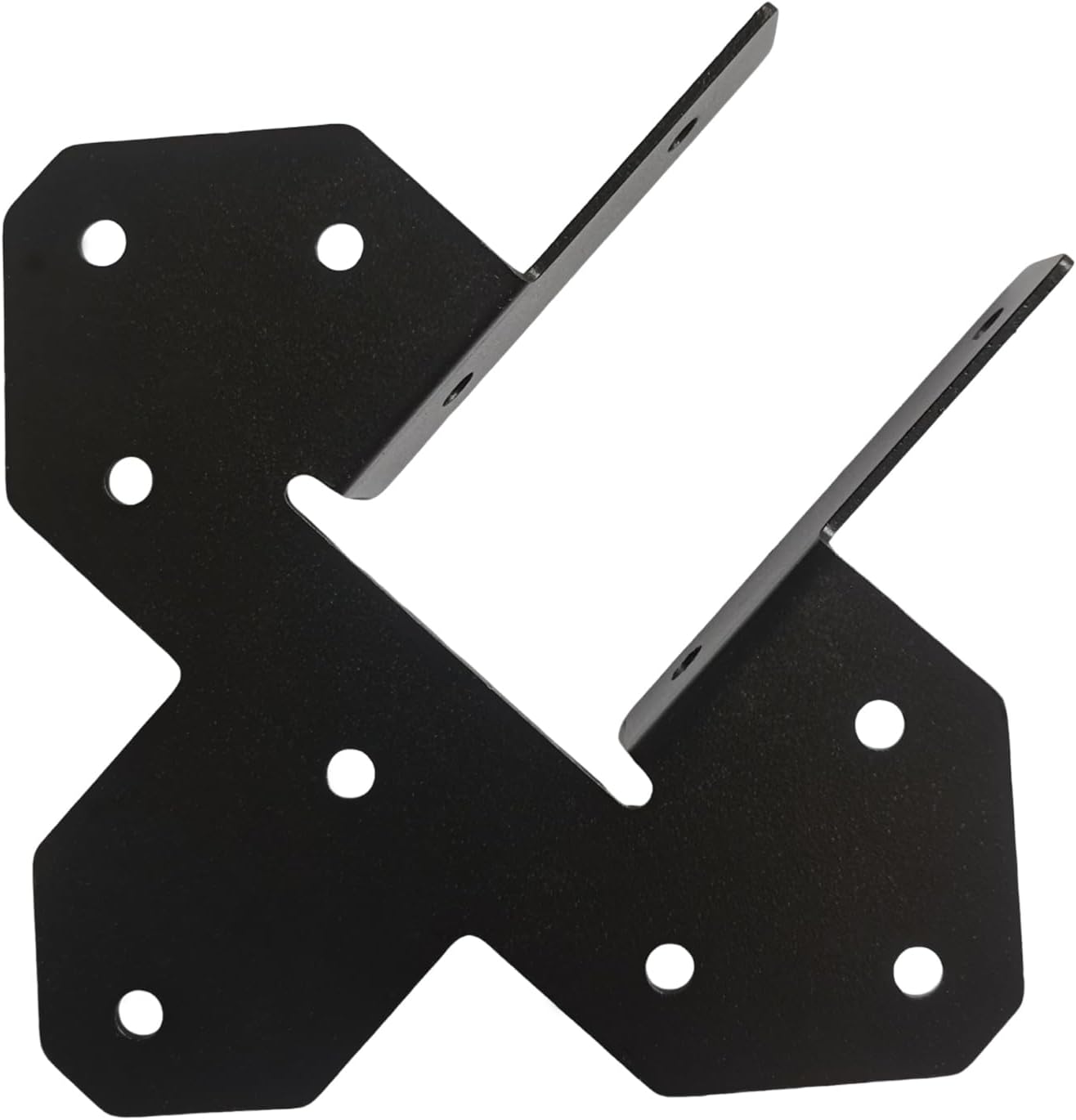 8Pcs 18-Gauge Strong Tie Hurricane Straps Black Hurricane Ties for Rafters 2x4,2x6, Heavy Duty Joist Hanger 2X Truss to Rafter Connector, Roofing Trusses Wood Timber Brackets