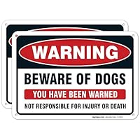 Algopix Similar Product 9 - Beware of Dog Sign  2 Pack  Dog