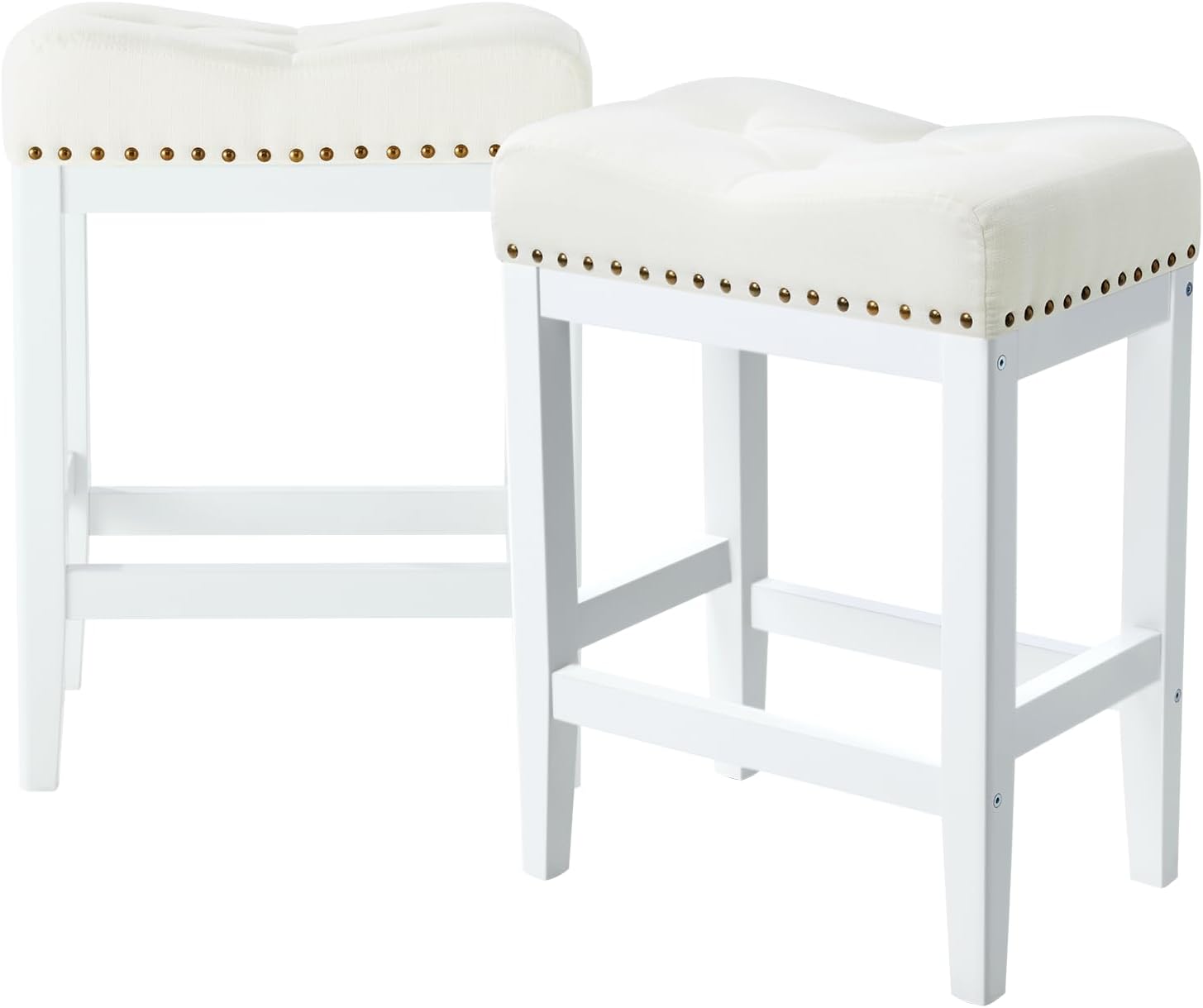 XLSLHOMW Kitchen Counter Stool,24 Inch Barstools Wood