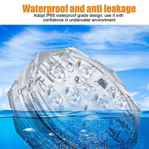Hoopoocolor Submersible LED Lights, Remote Adjustment, 15 Color Changing Modes, Suction Cup Installation - Image 3